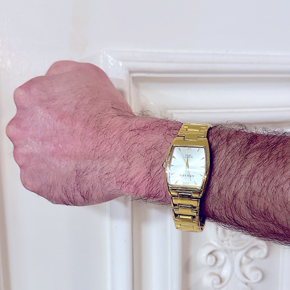 BRAND NEW: MEN’S LUXE GOLD “STRADA” LINKED FASHION WATCH - Picture 11 of 16